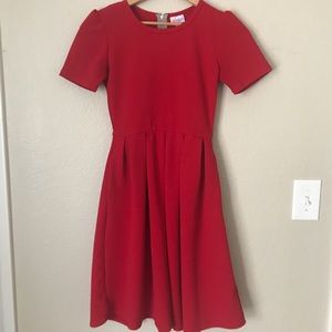 Lularoe Red Amelia Dress